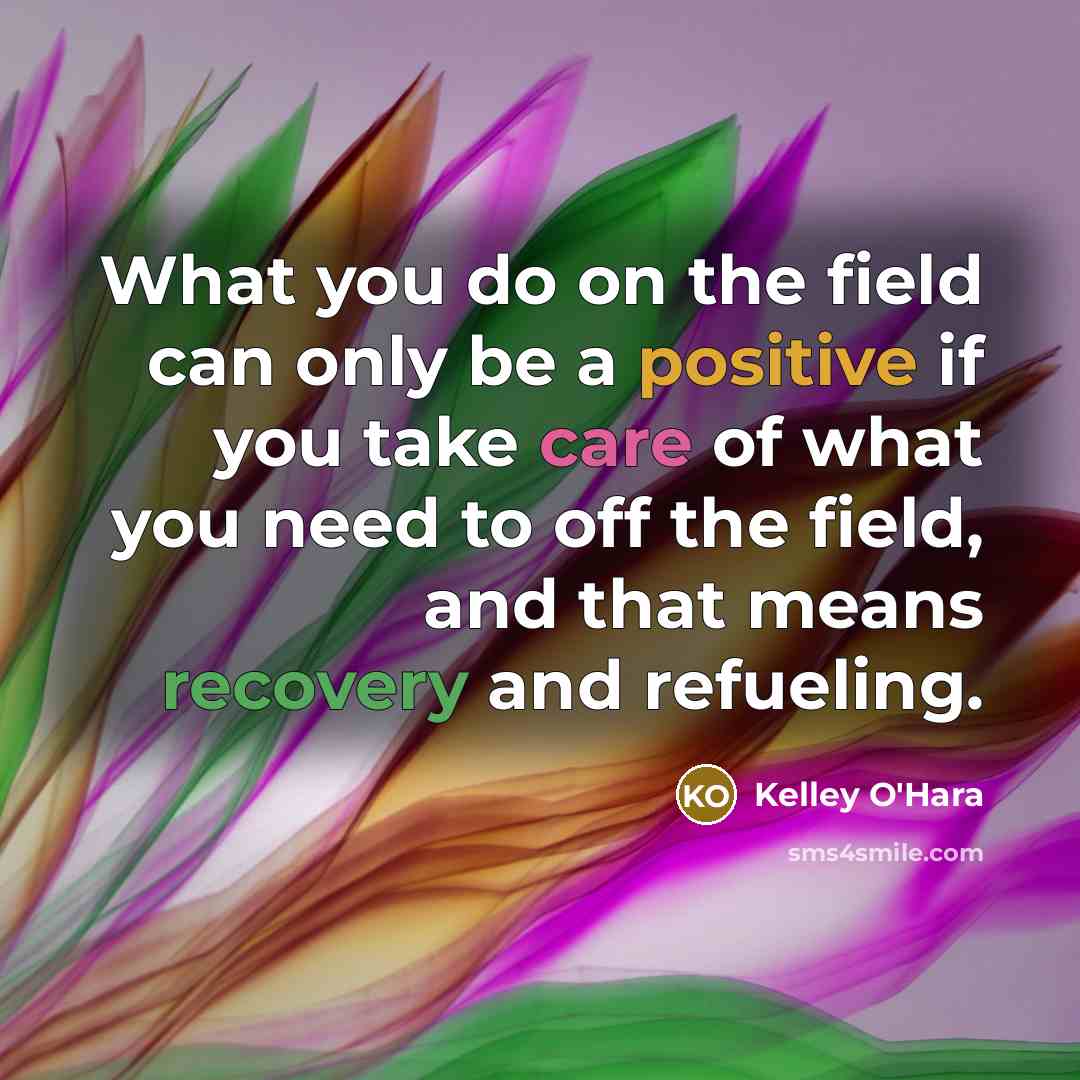 “What you do on the field can only be a…” quote by Kelley O'Hara