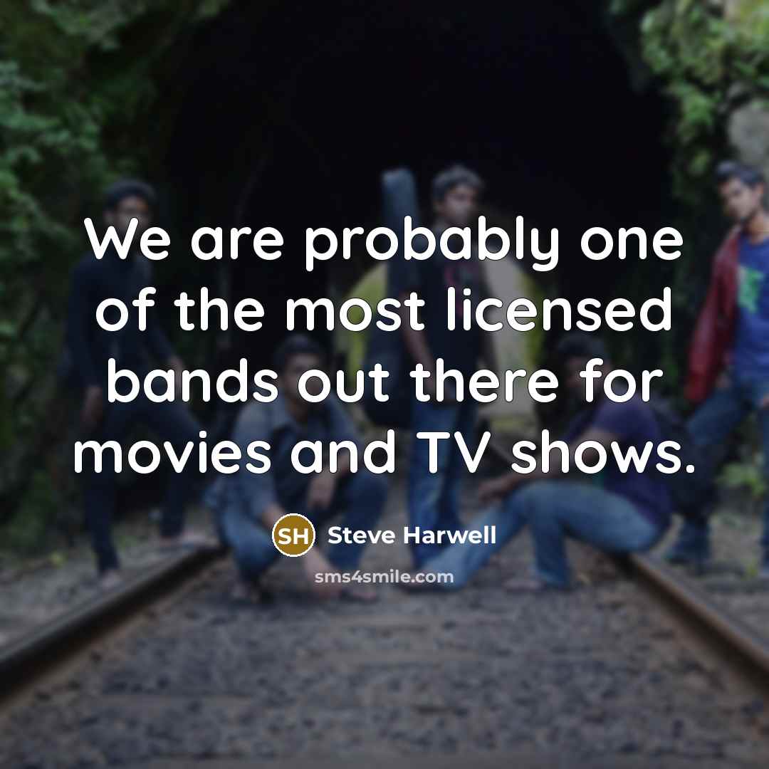“We are probably one of the most licensed bands out…” quote by Steve Harwell