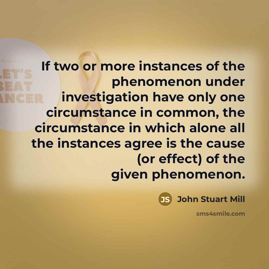 “If two or more instances of the phenomenon under investigation…” quote by John Stuart Mill