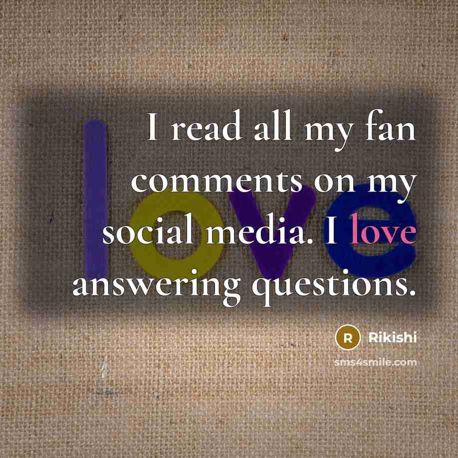 “I read all my fan comments on my social media.…” quote by Rikishi