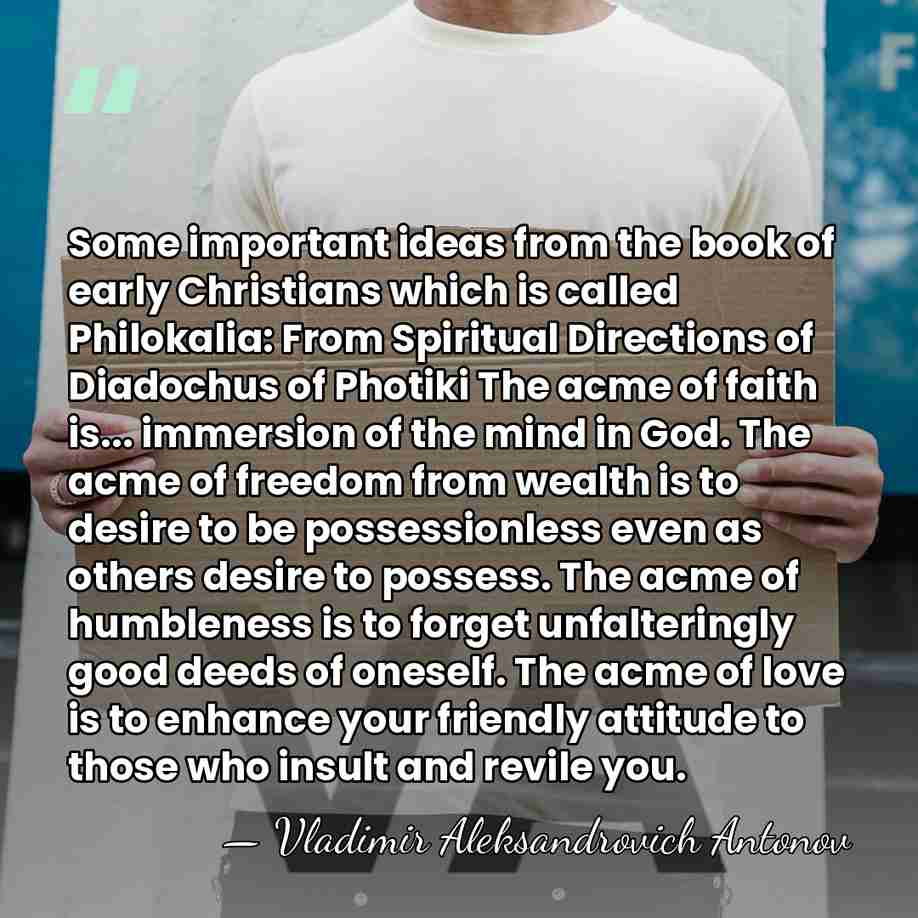 Some important ideas from the book of early Christians which is called&hellip; - Vladimir Aleksandrovich Antonov