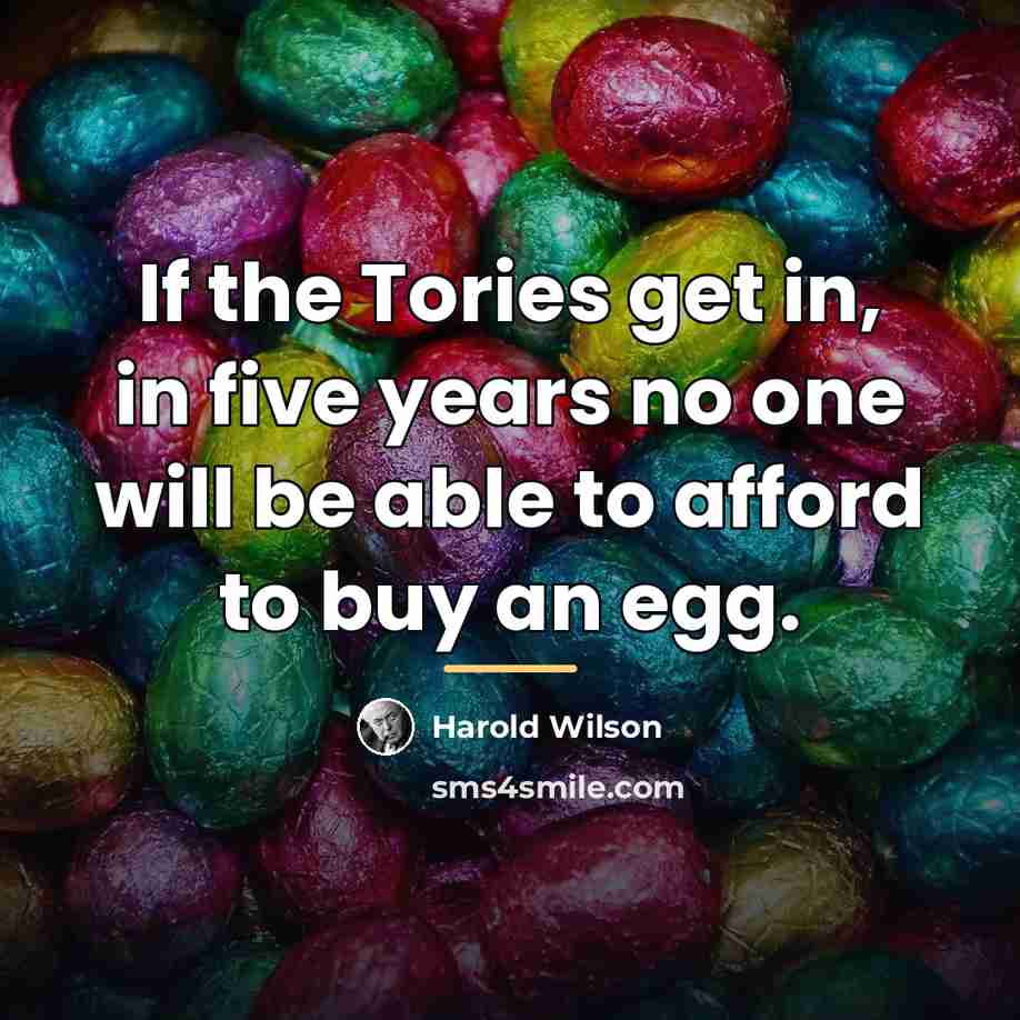 “If the Tories get in, in five years no one…” quote by Harold Wilson