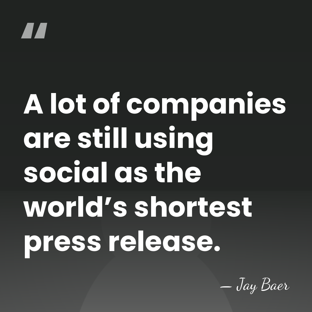 A lot of companies are still using social as the world’s shortest&hellip; - Jay Baer