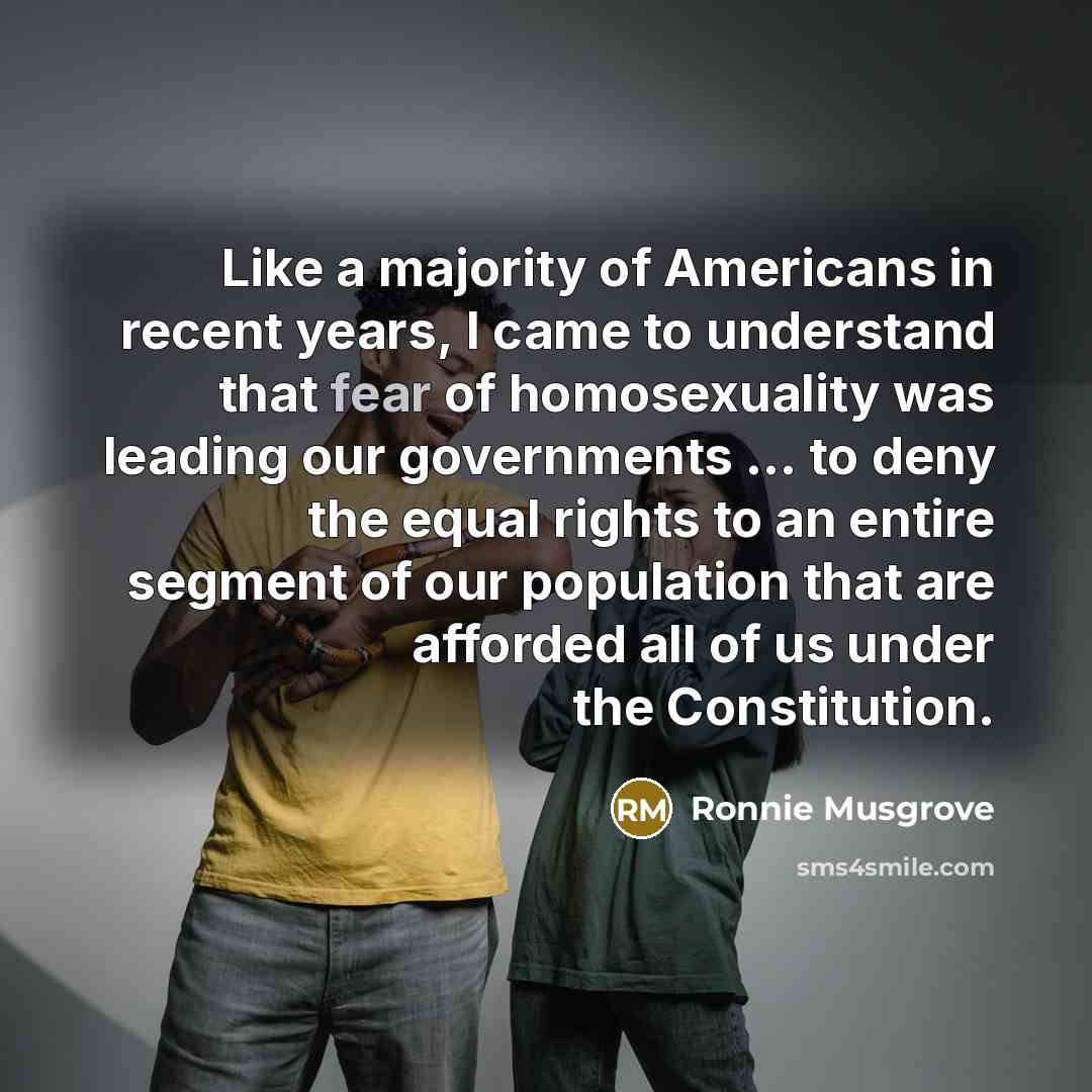 “Like a majority of Americans in recent years, I came…” quote by Ronnie Musgrove