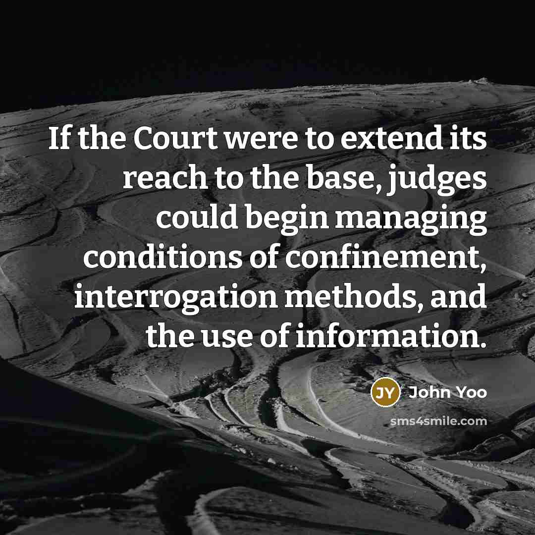 “If the Court were to extend its reach to the…” quote by John Yoo