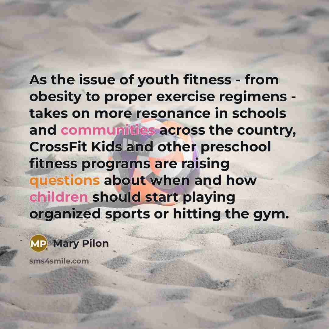“As the issue of youth fitness - from obesity to…” quote by Mary Pilon