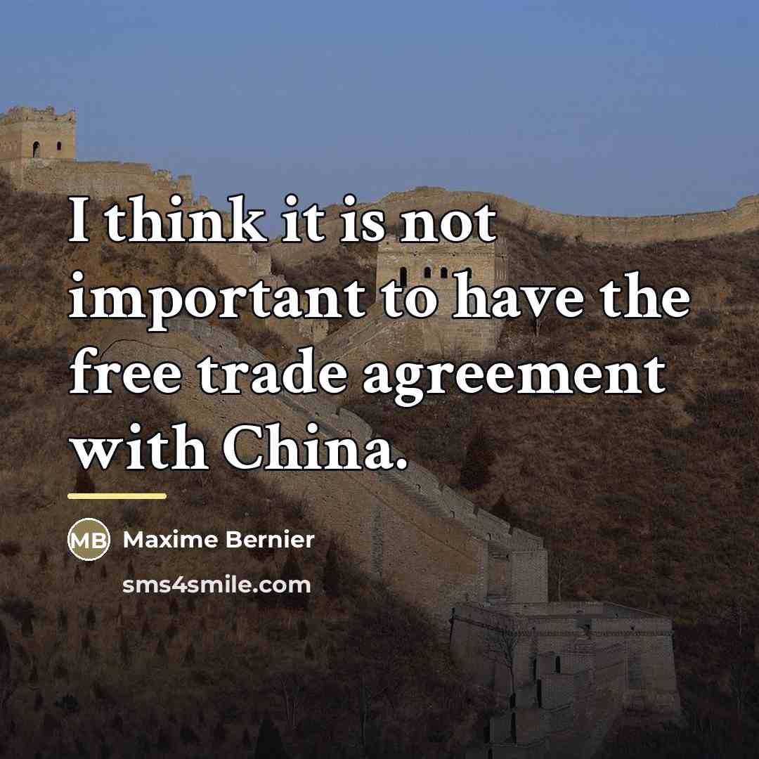 “I think it is not important to have the free…” quote by Maxime Bernier