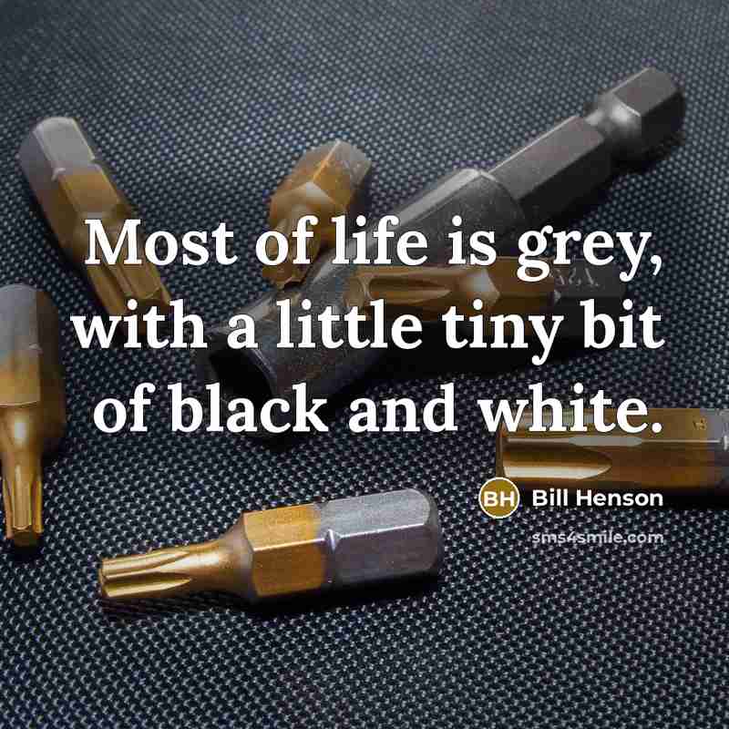 “Most of life is grey, with a little tiny bit…” quote by Bill Henson