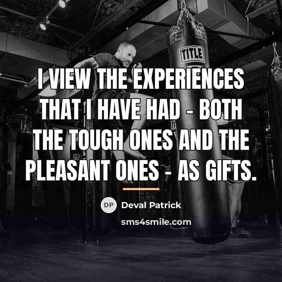 “I view the experiences that I have had - both…” quote by Deval Patrick