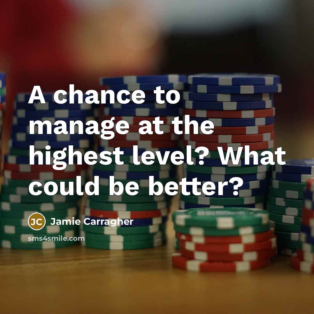 “A chance to manage at the highest level? What could…” quote by Jamie Carragher