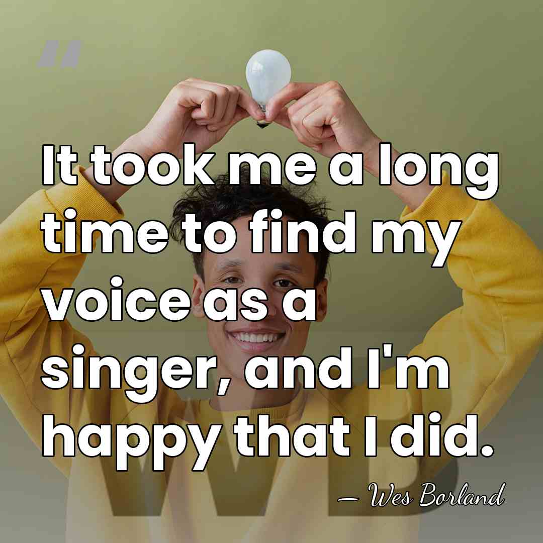 It took me a long time to find my voice as a&hellip; - Wes Borland