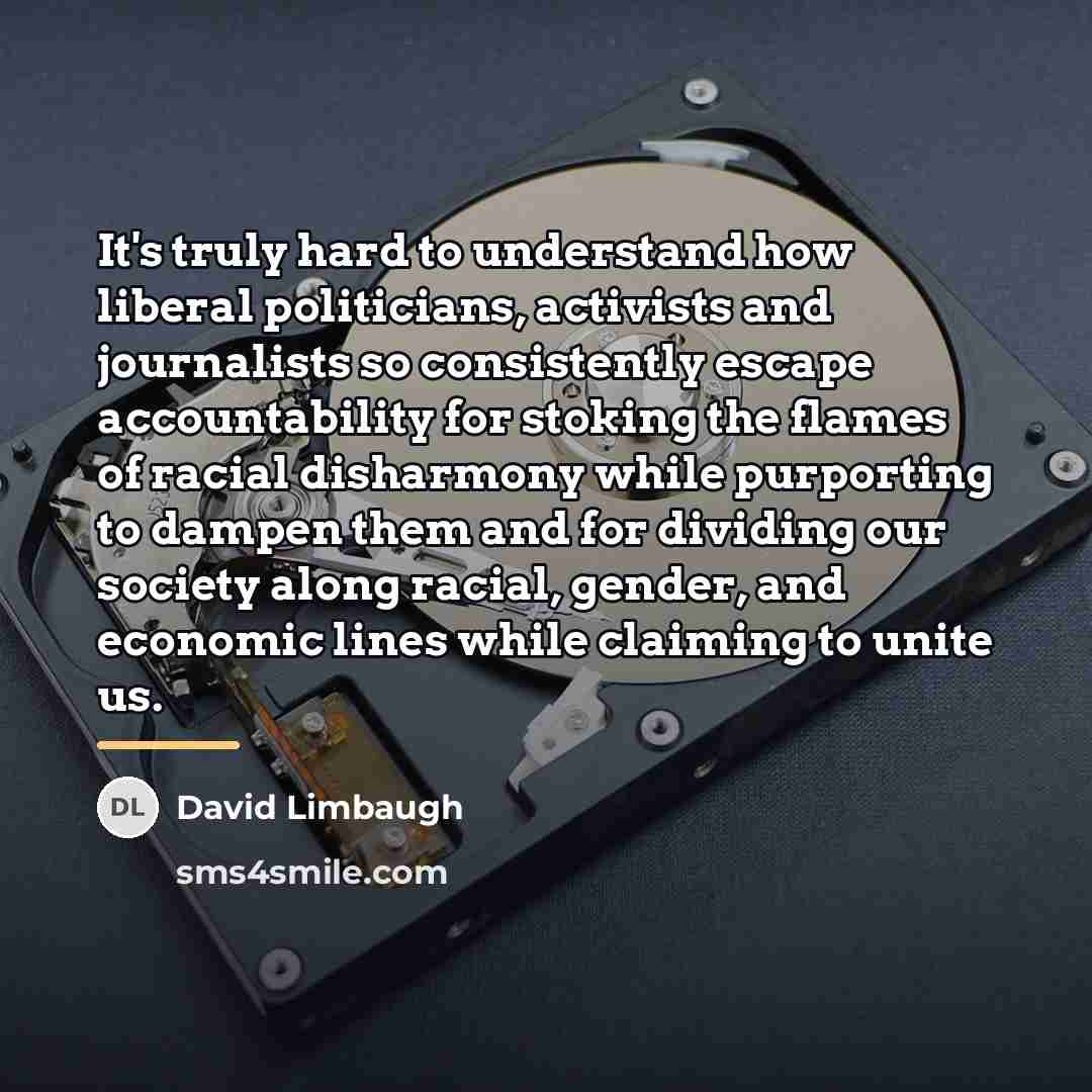 “It's truly hard to understand how liberal politicians, activists and…” quote by David Limbaugh
