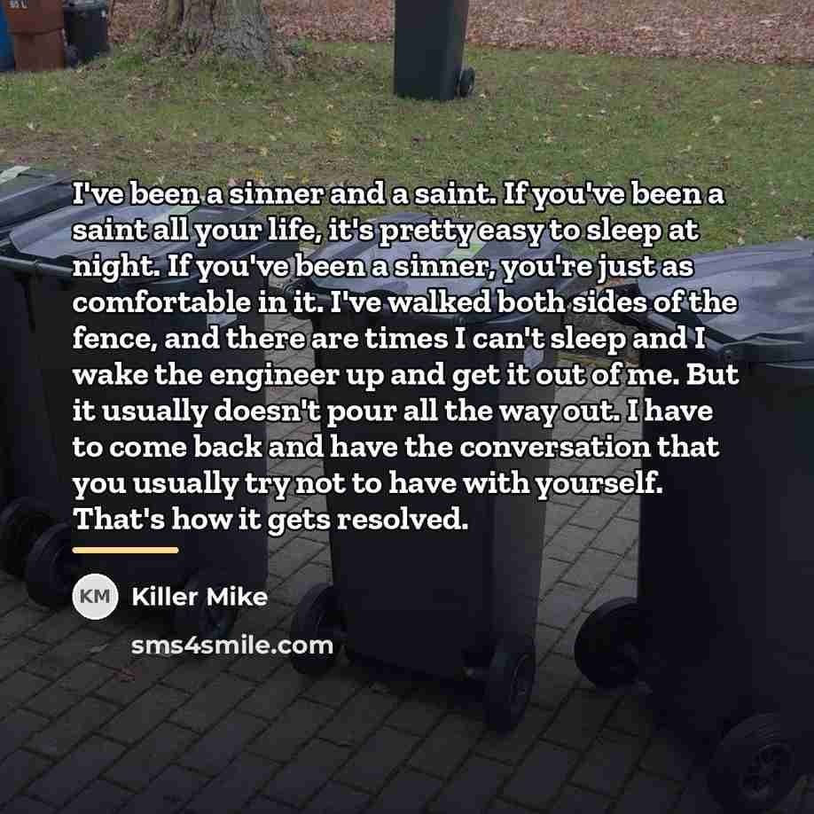 “I've been a sinner and a saint. If you've been…” quote by Killer Mike
