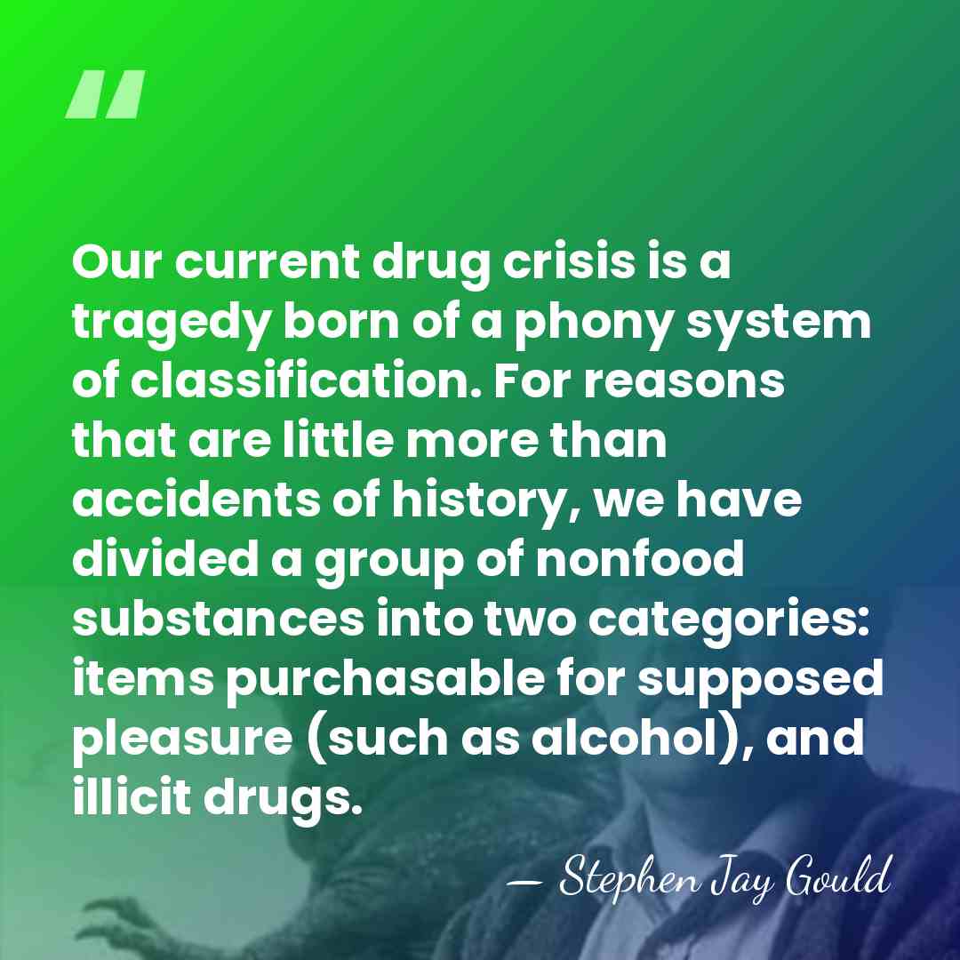Our current drug crisis is a tragedy born of a phony system&hellip; - Stephen Jay Gould