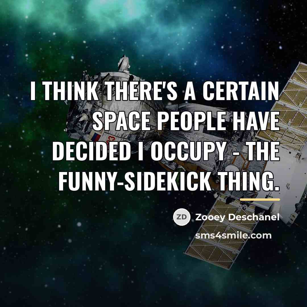 “I think there's a certain space people have decided I…” quote by Zooey Deschanel