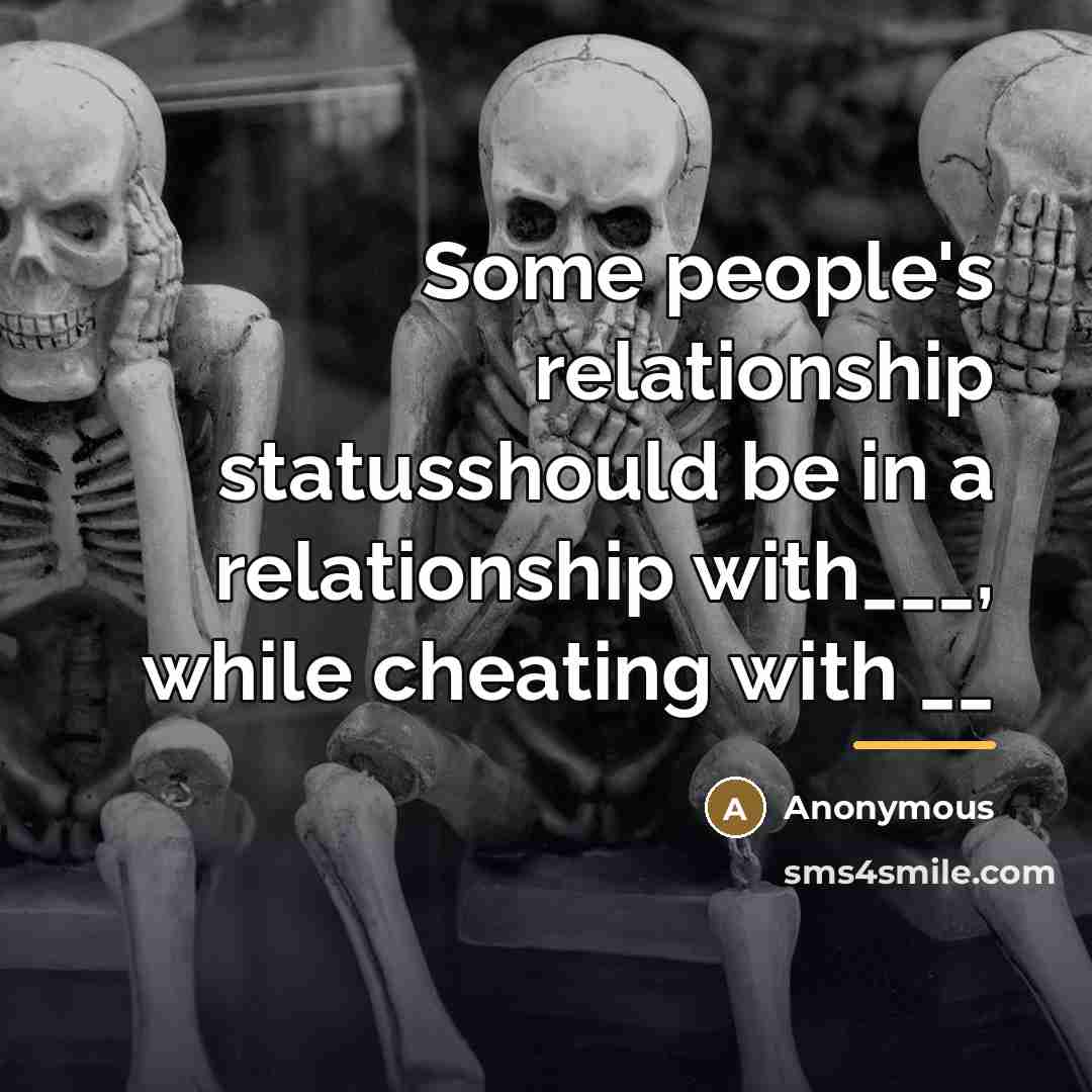 “Some people's relationship statusshould be in a relationship with___, while…” quote by Anonymous