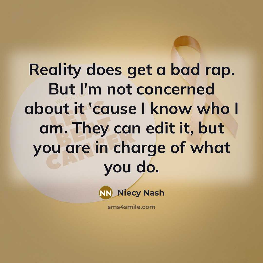 “Reality does get a bad rap. But I'm not concerned…” quote by Niecy Nash