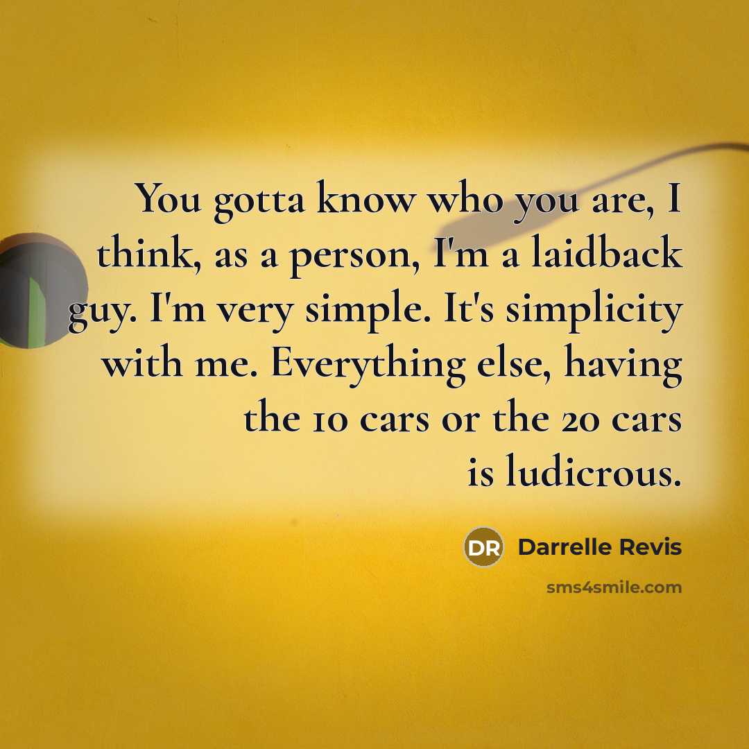 “You gotta know who you are, I think, as a…” quote by Darrelle Revis