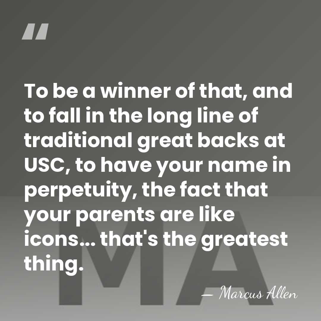 To be a winner of that, and to fall in the long&hellip; - Marcus Allen