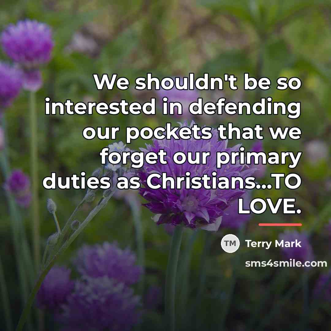 “We shouldn't be so interested in defending our pockets that…” quote by Terry Mark