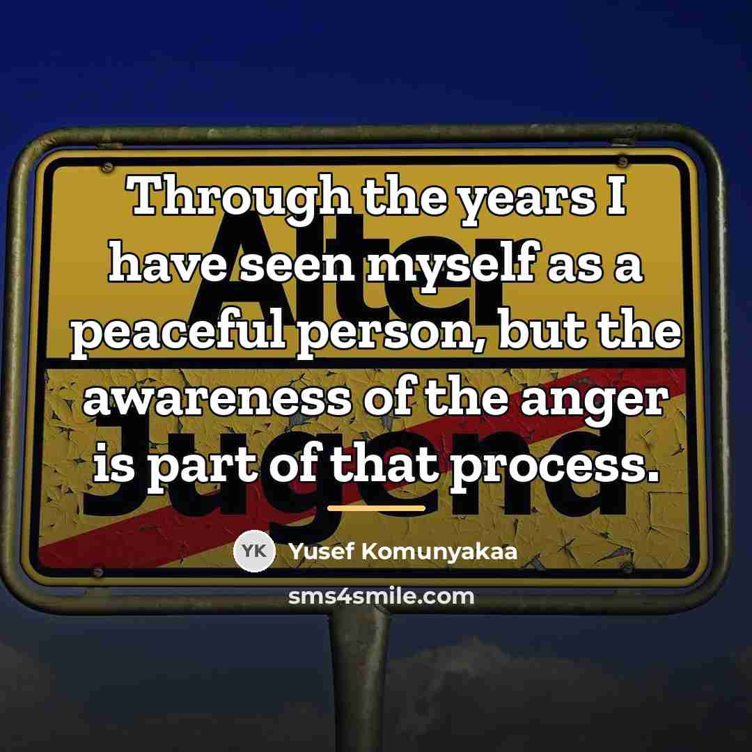 “Through the years I have seen myself as a peaceful…” quote by Yusef Komunyakaa