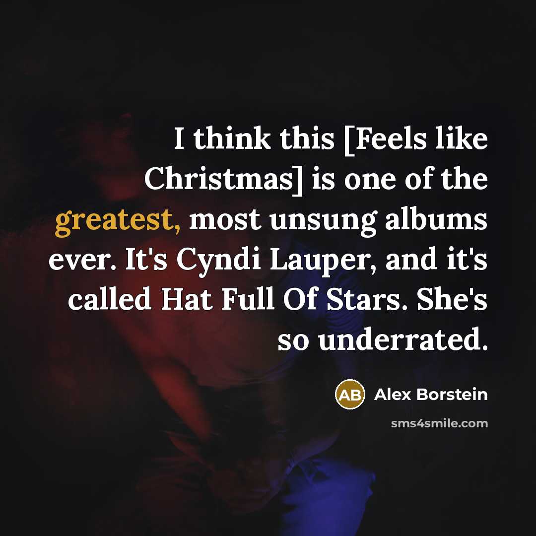 “I think this [Feels like Christmas] is one of the…” quote by Alex Borstein