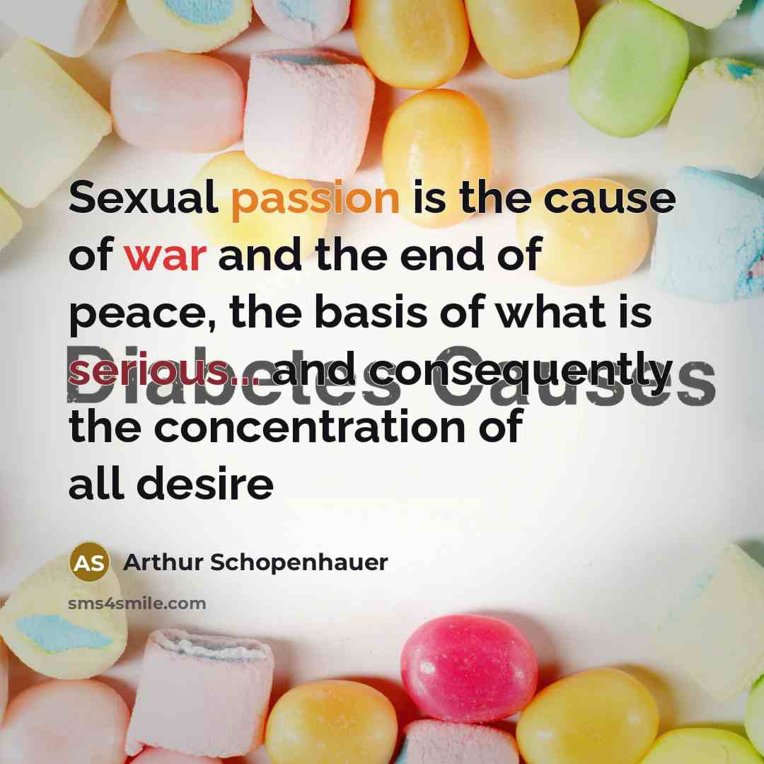 “Sexual passion is the cause of war and the end…” quote by Arthur Schopenhauer