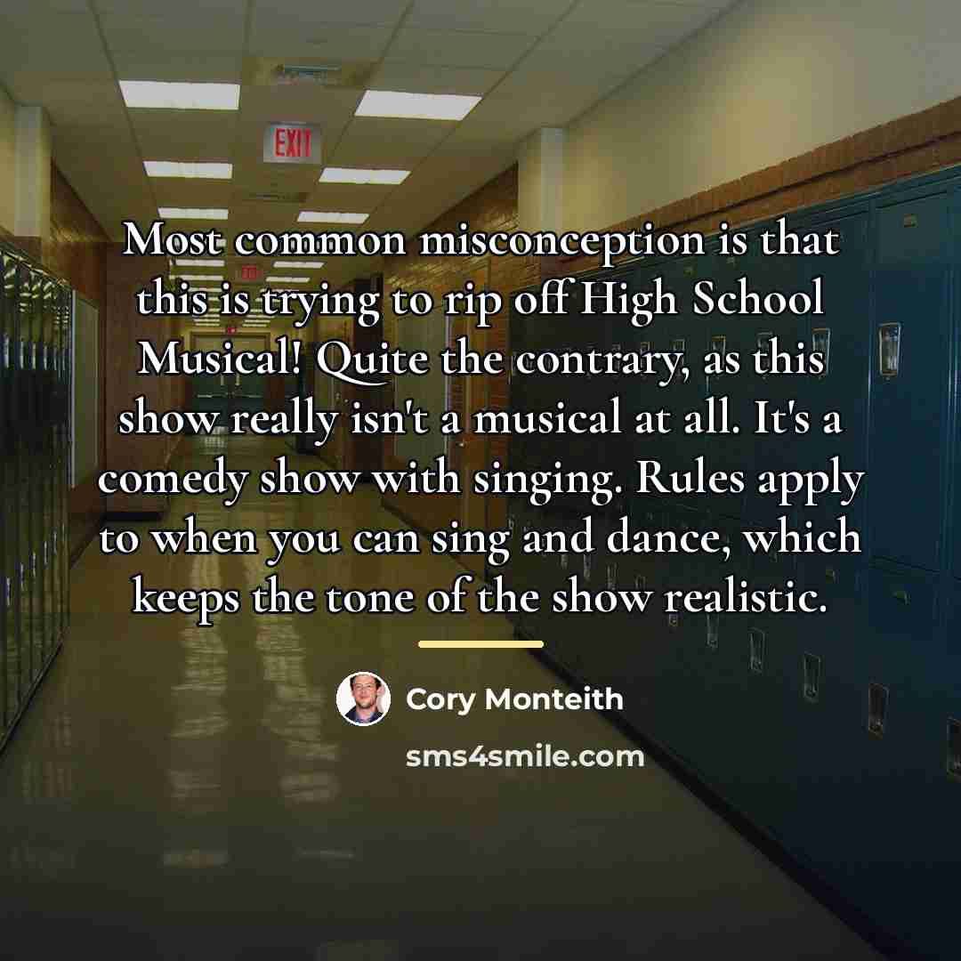 “Most common misconception is that this is trying to rip…” quote by Cory Monteith