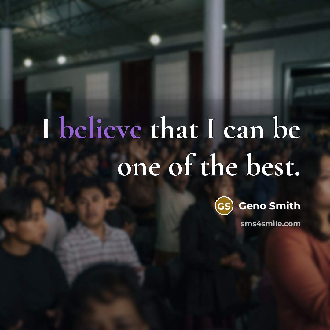 “I believe that I can be one of the best.…” quote by Geno Smith