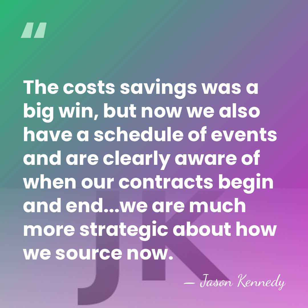 The costs savings was a big win, but now we also have&hellip; - Jason Kennedy