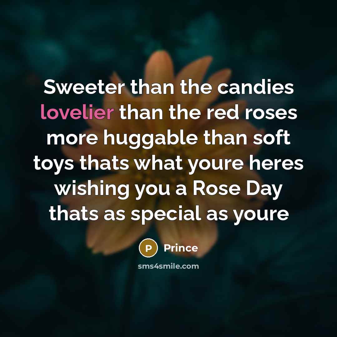 “Sweeter than the candies lovelier than the red roses more…” quote by Prince