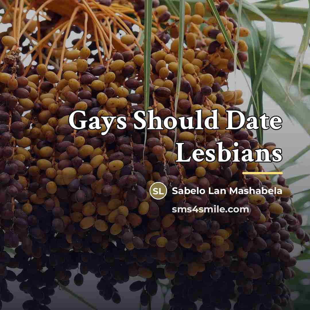 “Gays Should Date Lesbians…” quote by Sabelo Lan Mashabela