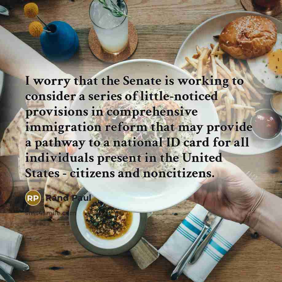 “I worry that the Senate is working to consider a…” quote by Rand Paul