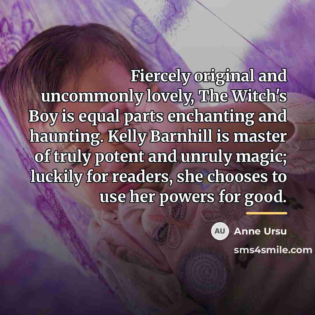 “Fiercely original and uncommonly lovely, The Witch's Boy is equal…” quote by Anne Ursu