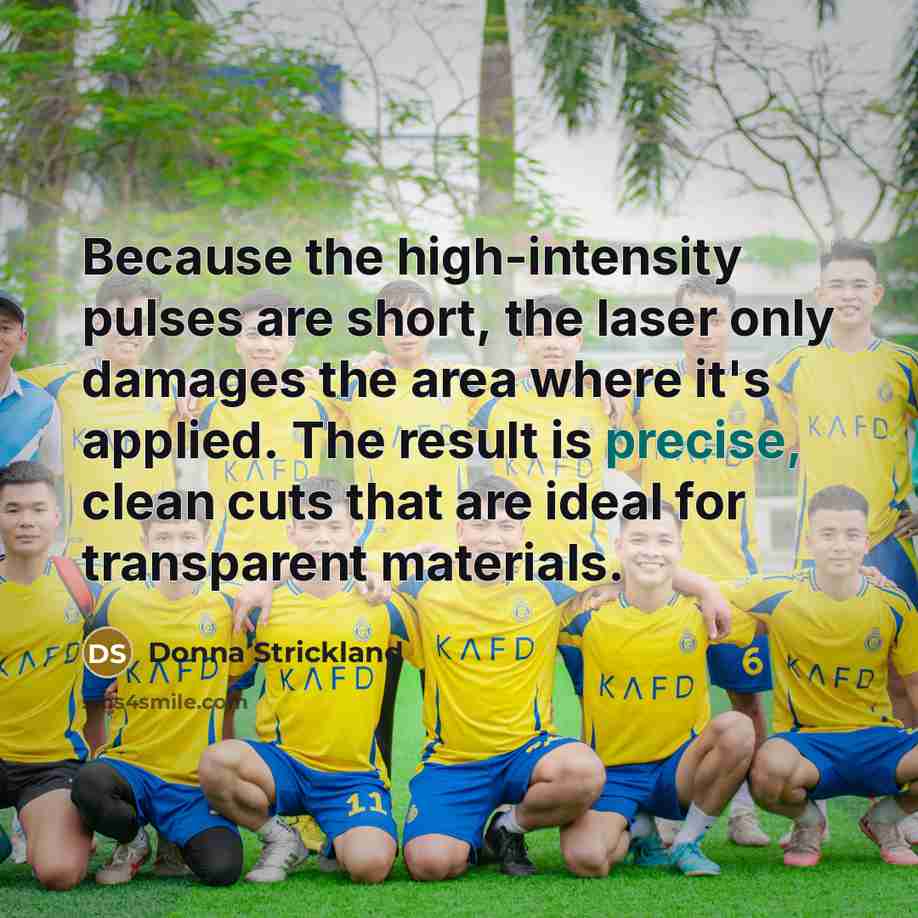 “Because the high-intensity pulses are short, the laser only damages…” quote by Donna Strickland