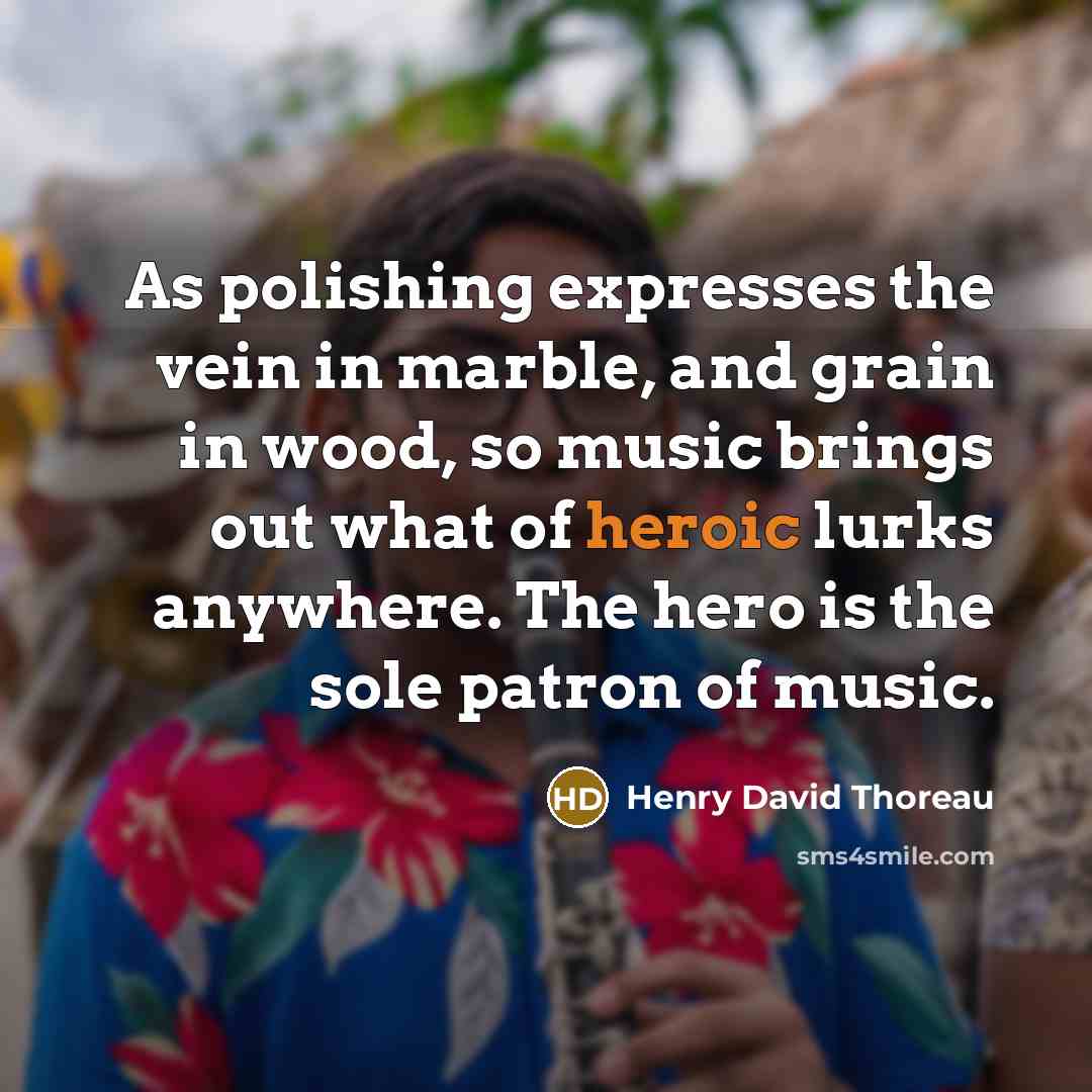 “As polishing expresses the vein in marble, and grain in…” quote by Henry David Thoreau