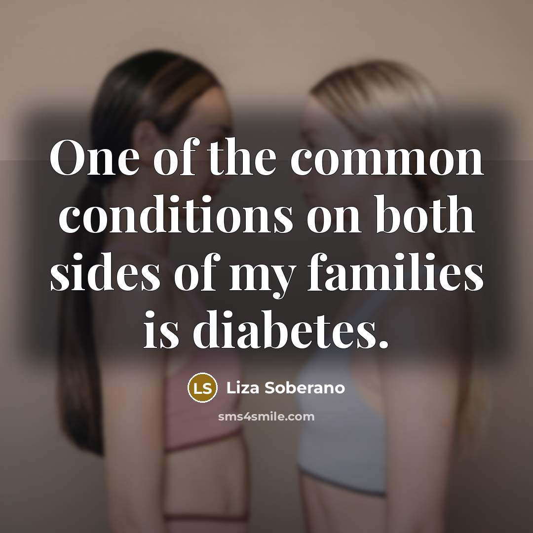“One of the common conditions on both sides of my…” quote by Liza Soberano