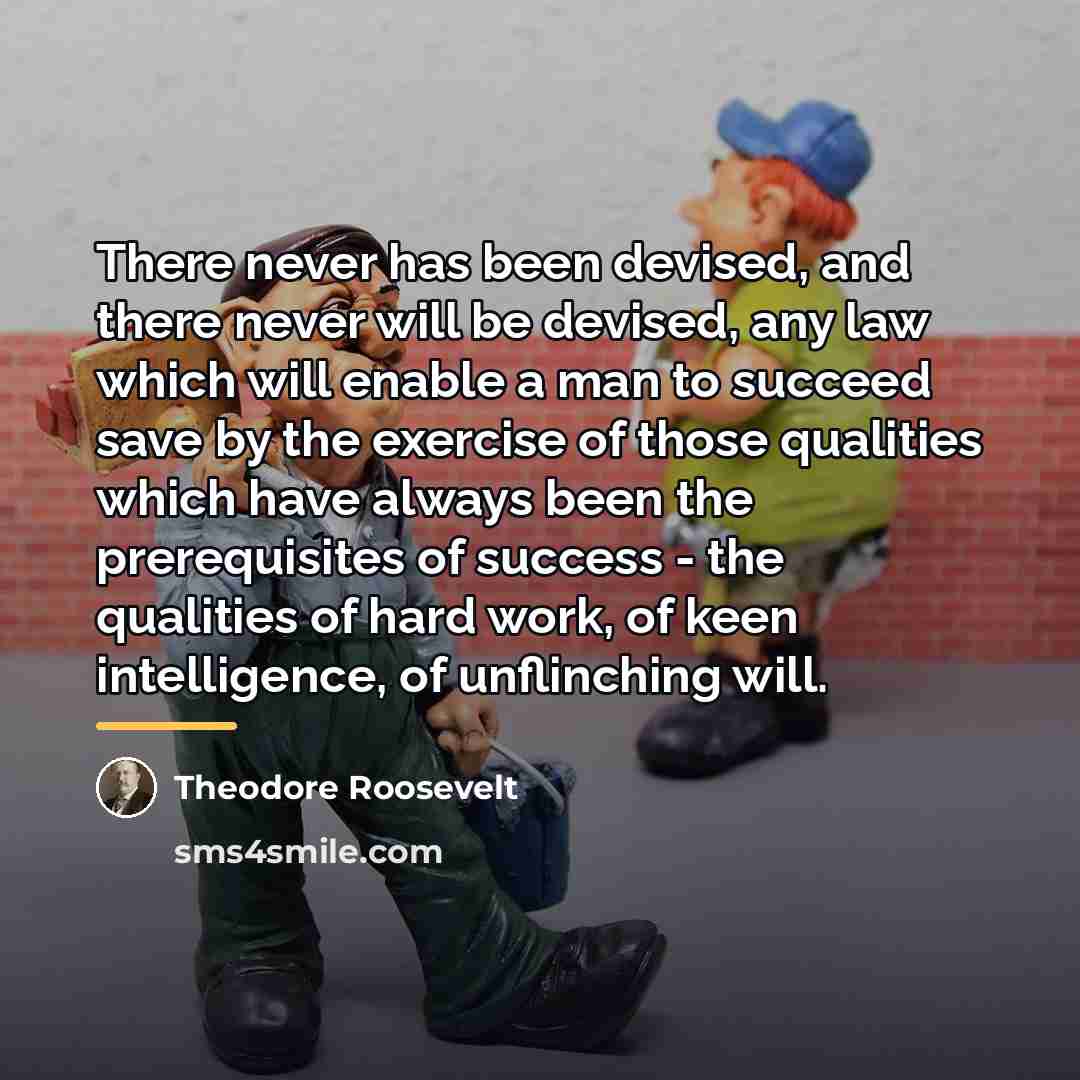 “There never has been devised, and there never will be…” quote by Theodore Roosevelt