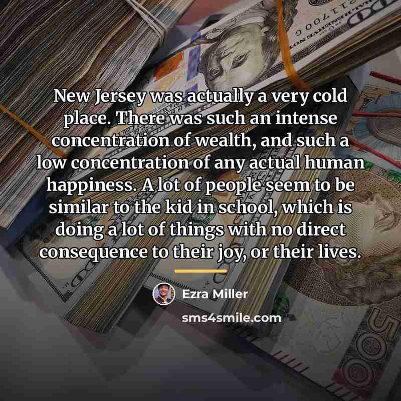 “New Jersey was actually a very cold place. There was…” quote by Ezra Miller