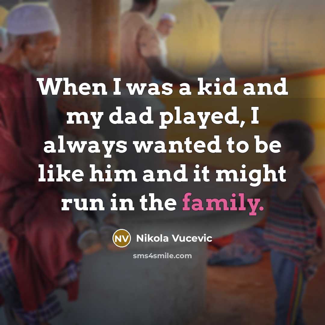 “When I was a kid and my dad played, I…” quote by Nikola Vucevic