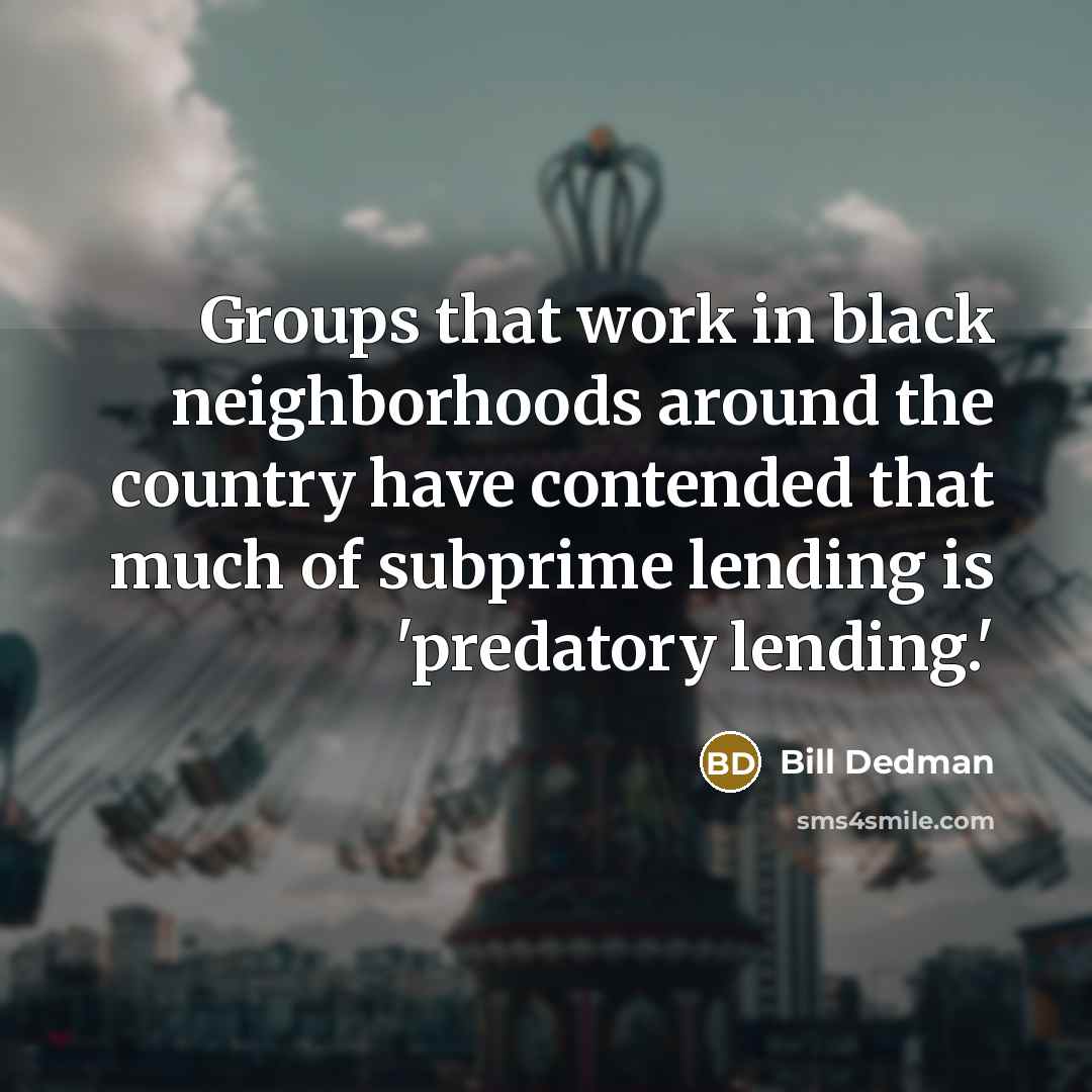 “Groups that work in black neighborhoods around the country have…” quote by Bill Dedman