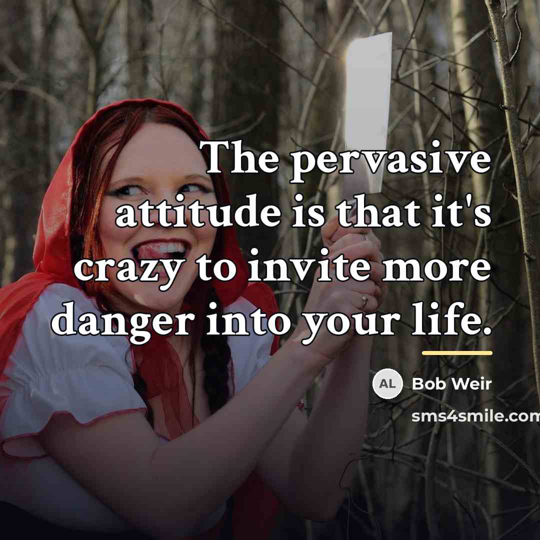 “The pervasive attitude is that it's crazy to invite more…” quote by Bob Weir