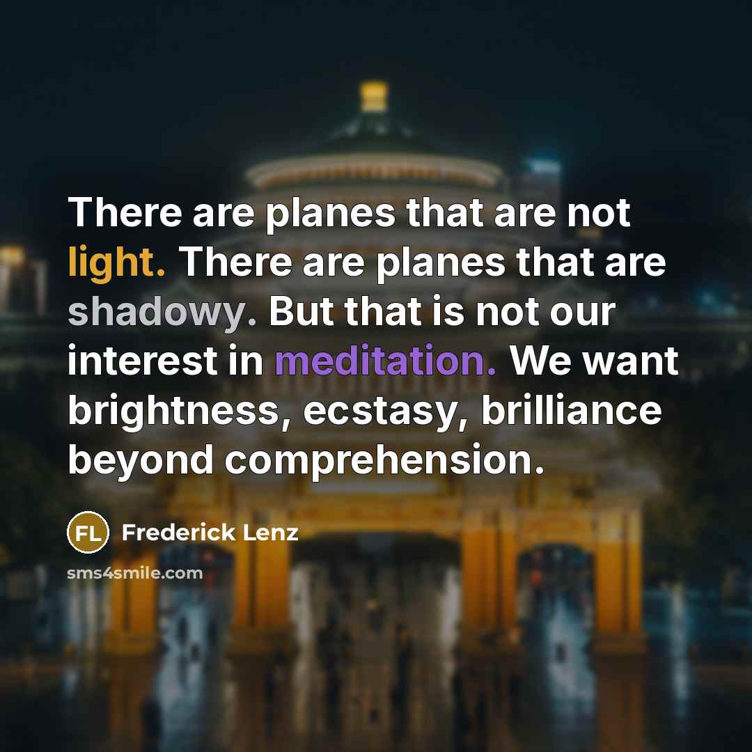 “There are planes that are not light. There are planes…” quote by Frederick Lenz