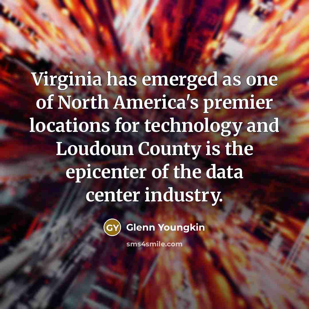 “Virginia has emerged as one of North America's premier locations…” quote by Glenn Youngkin