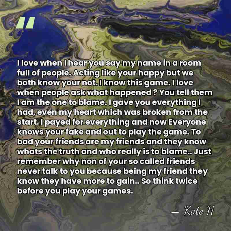 I love when I hear you say my name in a room&hellip; - Kate H