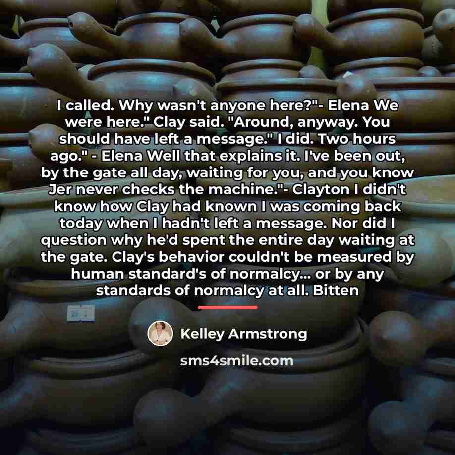 “I called. Why wasn't anyone here?"- Elena We were here."…” quote by Kelley Armstrong