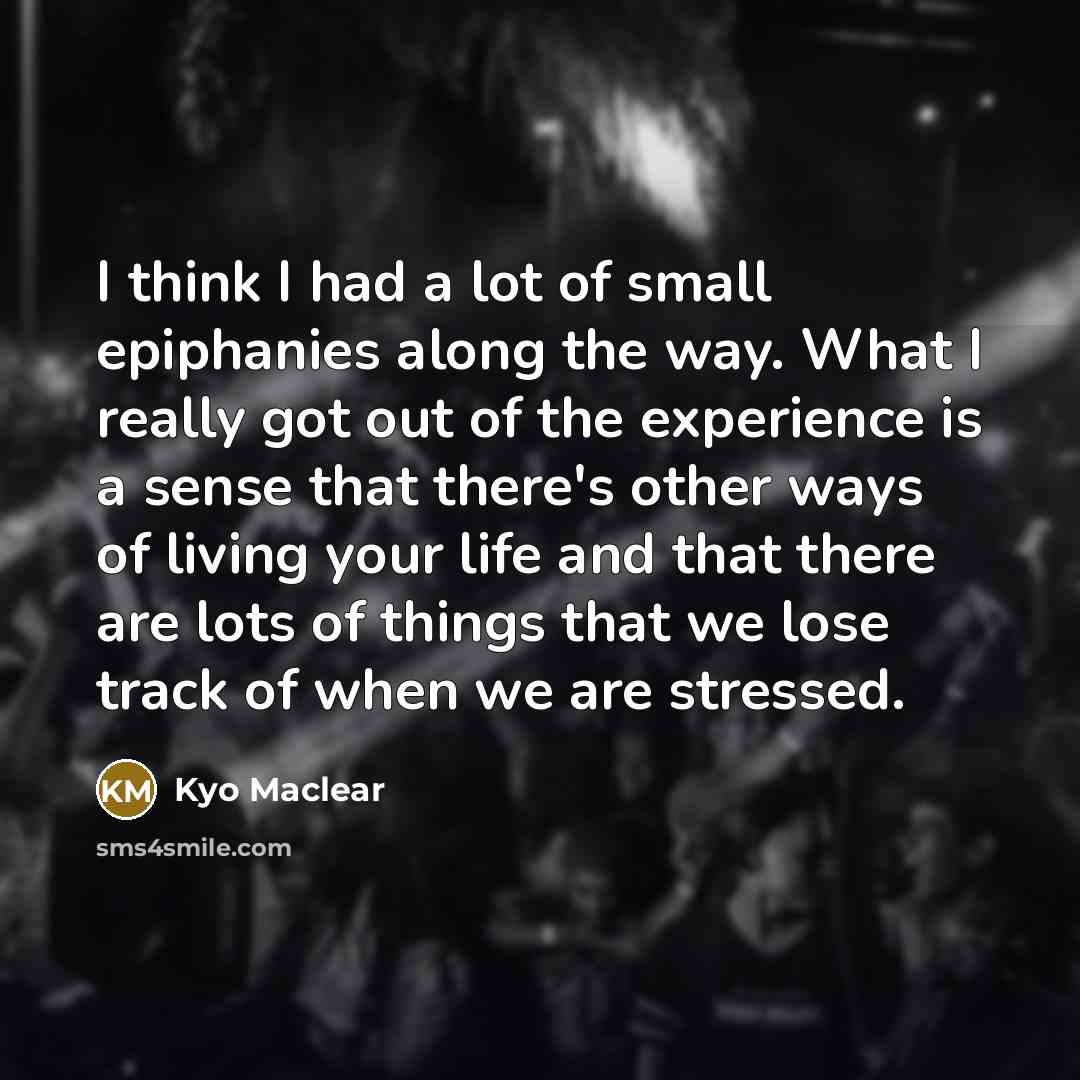 “I think I had a lot of small epiphanies along…” quote by Kyo Maclear