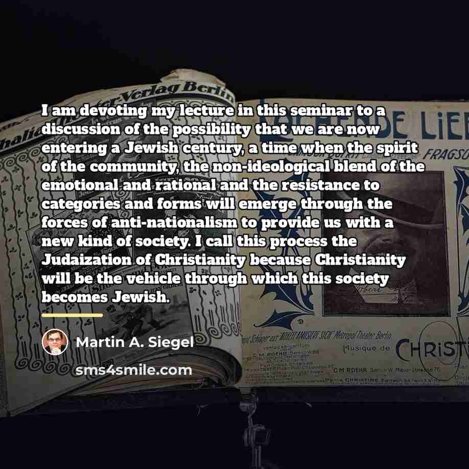 “I am devoting my lecture in this seminar to a…” quote by Martin A. Siegel