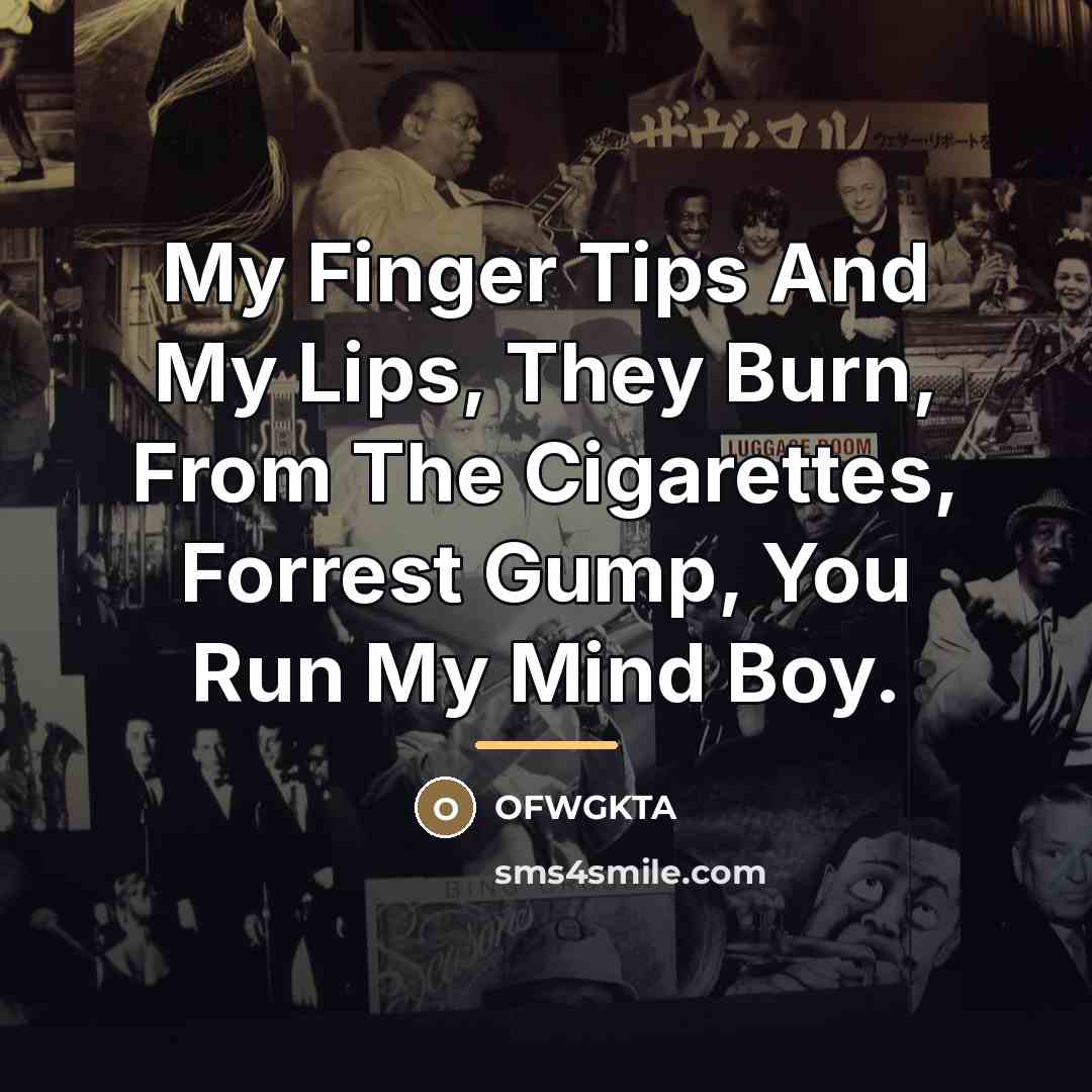 “My Finger Tips And My Lips, They Burn, From The…” quote by OFWGKTA