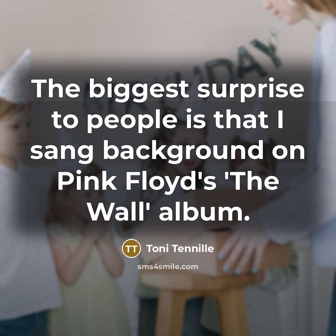 “The biggest surprise to people is that I sang background…” quote by Toni Tennille